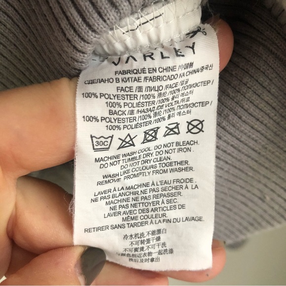 Varley Size XS Grey Hi Pile Duray Qurter Zip Sherpa Pullover Sweater - Picture 8 of 8